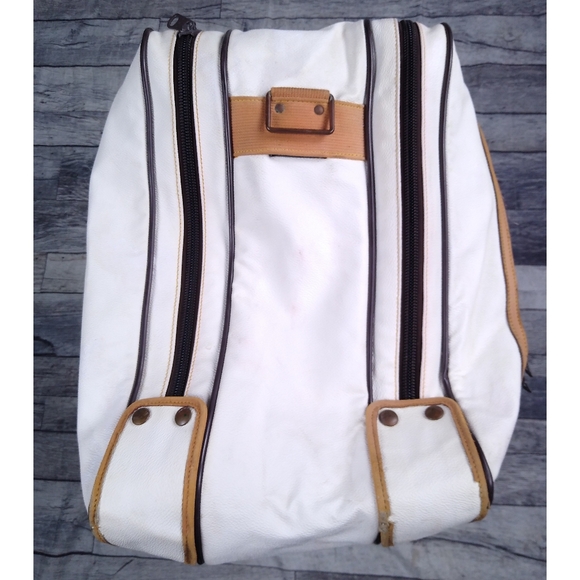 Vintage 1990's Hunting World Full Size Leather Travel Bag Suitcase - Picture 5 of 16